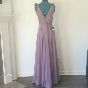 Lulu's Dusty Purple Formal Long Dress, Sz Medium